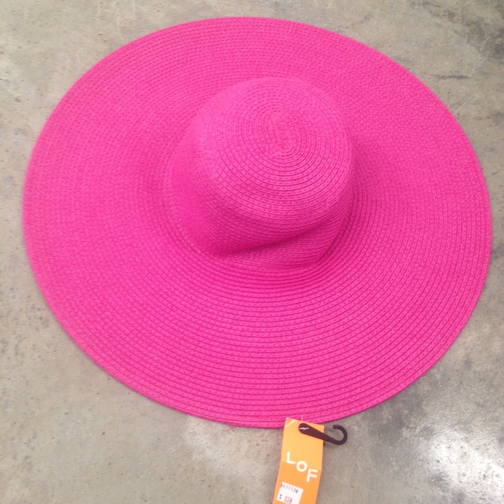 2 Brand NWT Vibrant Floppy Straw Sunhats